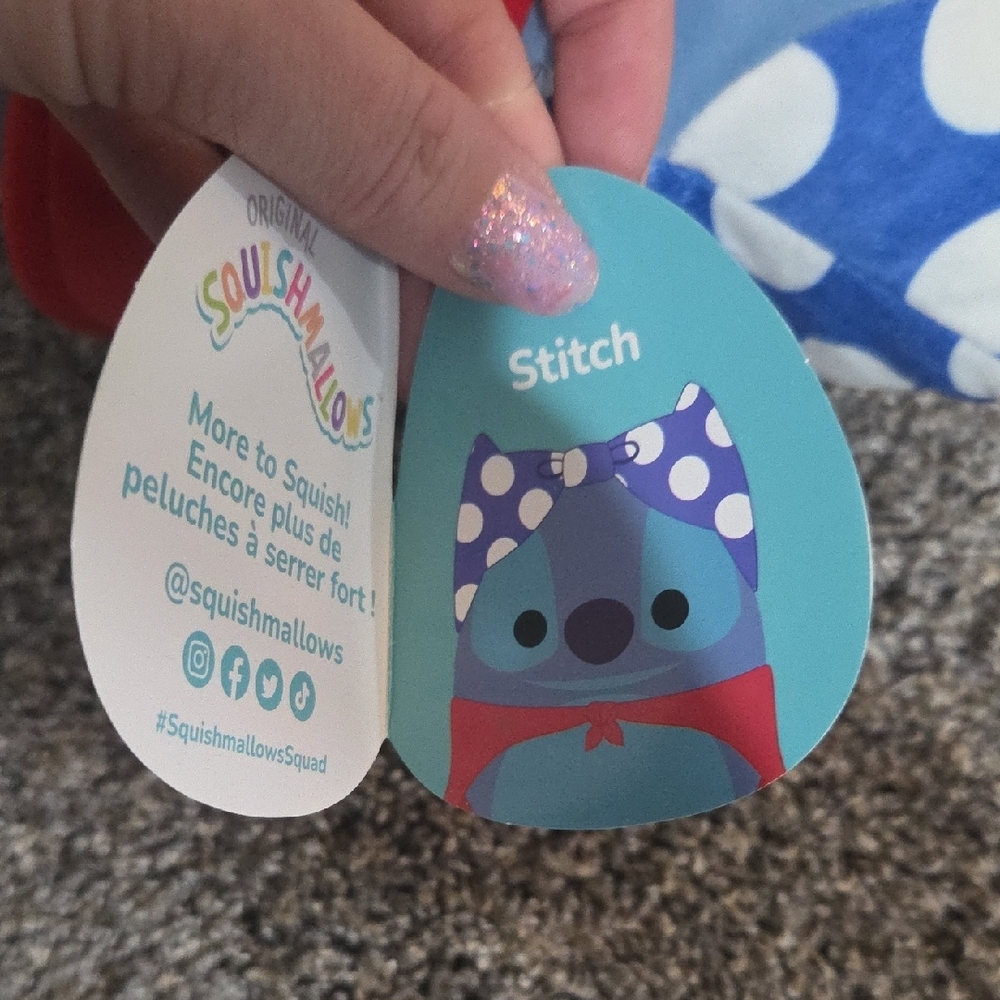 Disney Stitch Squishmallow With Bra On Head 😂🥰 - Picture 3 of 5